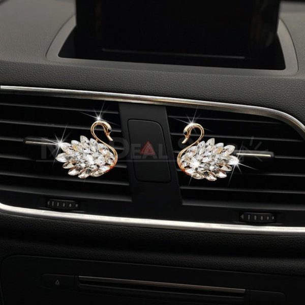 2 Pcs - Rhinestone Swan Car Air Freshener - Image 4