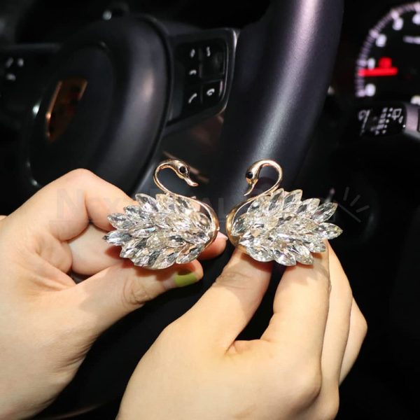 2 Pcs - Rhinestone Swan Car Air Freshener - Image 5