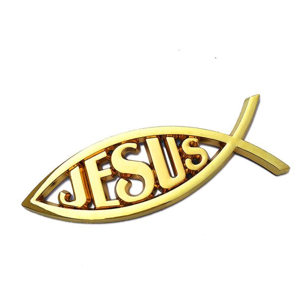 Christian Cross Fish Auto Emblem - Image 4