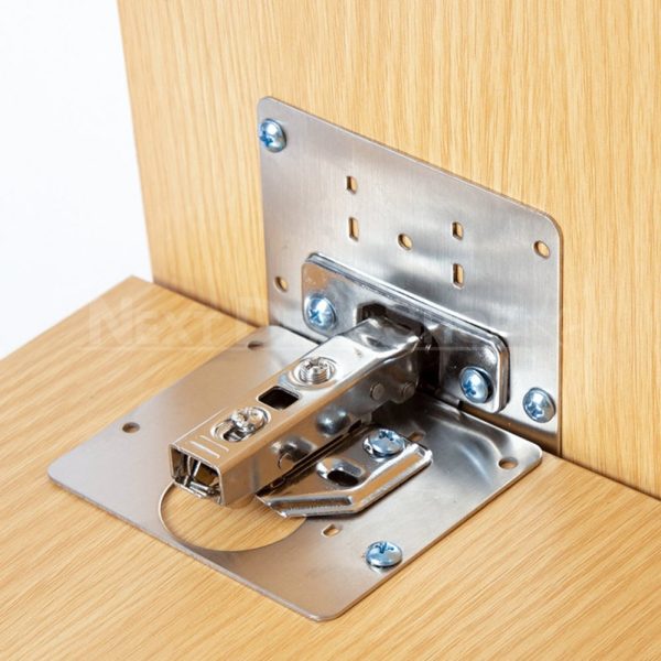 Easy Hinge Repair Kit (1 Stainless Steel Plate + Screws) - Image 2