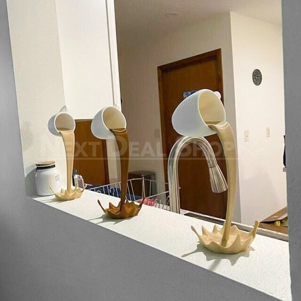 Floating Spilling Coffee Cup Decoration - Image 4