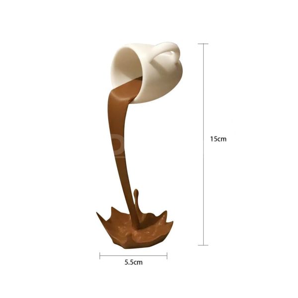 Floating Spilling Coffee Cup Decoration - Image 6