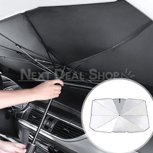 Foldable Windshield Sun Shade Umbrella - Image 2