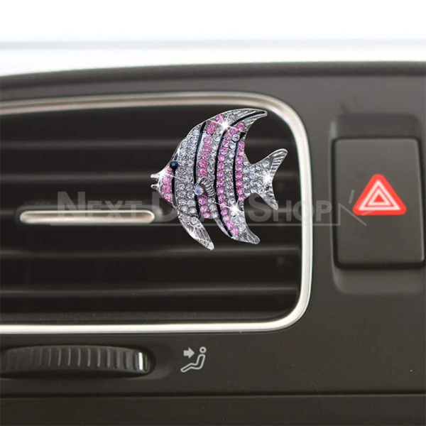 Rhinestone Fish Car Air Freshener - Image 2