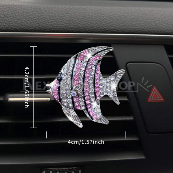 Rhinestone Fish Car Air Freshener - Image 3