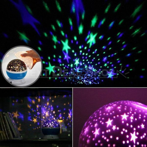 Self-Rotating Constellation Night Projector Lamp - Bring the Galaxy Home! - Image 2