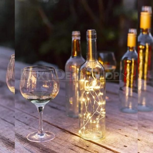 Solar-Powered Copper Wire Light Cork - Image 5