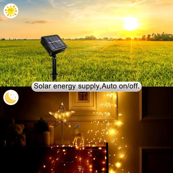 Solar Powered Waterfall Fairy String Light - Image 7